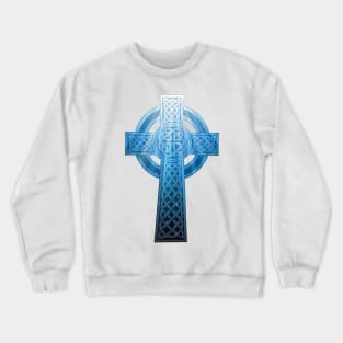 Radiant Blue Celtic Cross Crewneck Sweatshirt